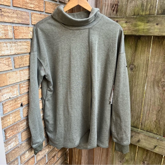 Nike Tops - Nike Olive Green Women's Maternity Reversible Sweatshirt